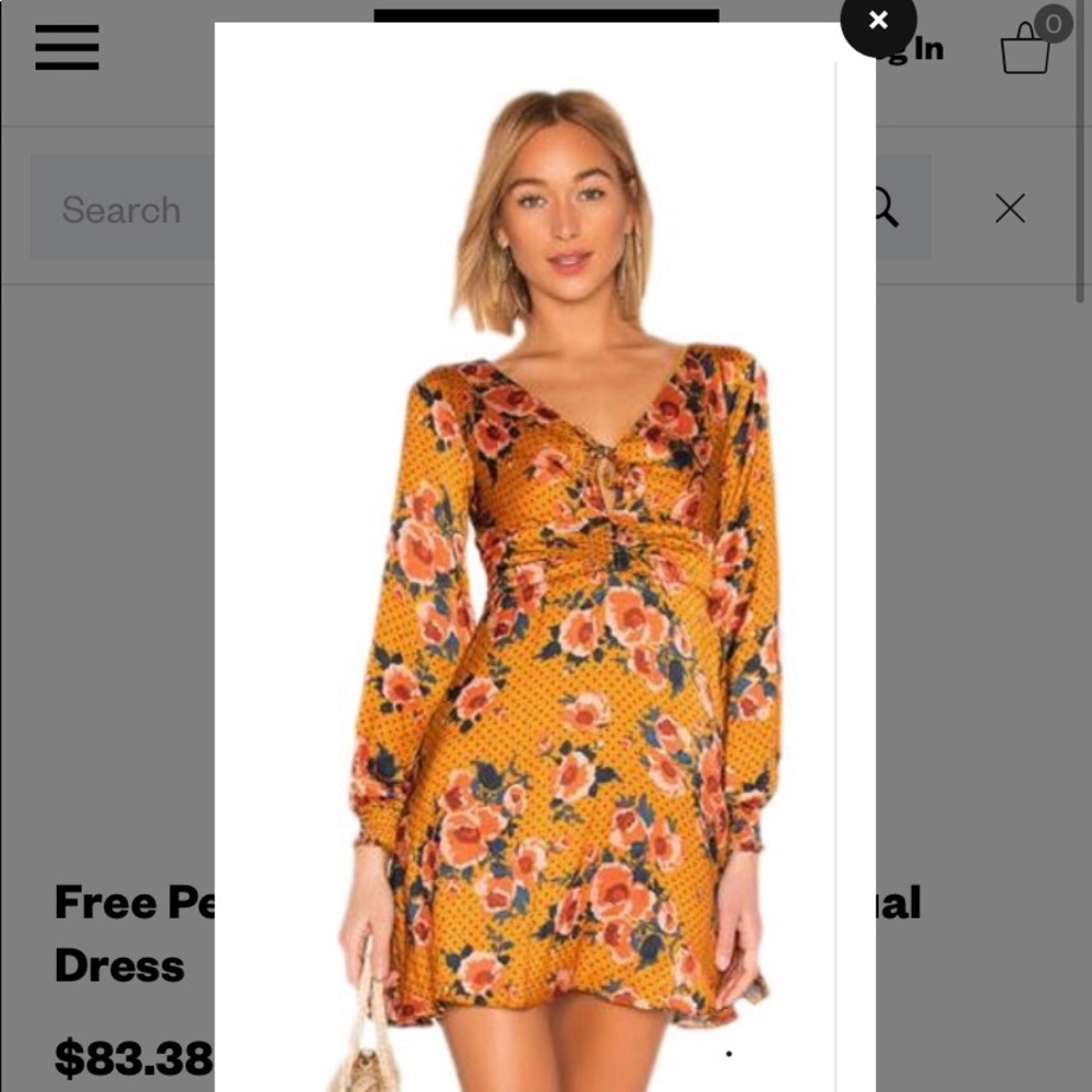 Free People morning light mini dress